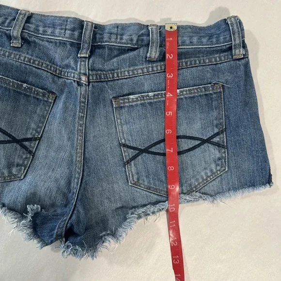 Abercrombie & Fitch High Rise Festival Short Cut Off Jean Shorts Women's Size 8 - Picture 6 of 6